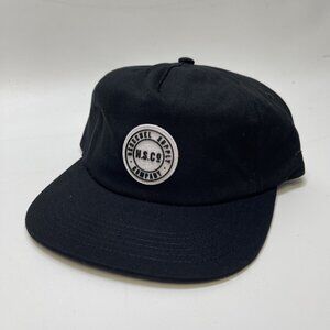 Herschel Supply Co Scout Cap Black Adjustable Dad Hat Logo Patch NWT Streetwear